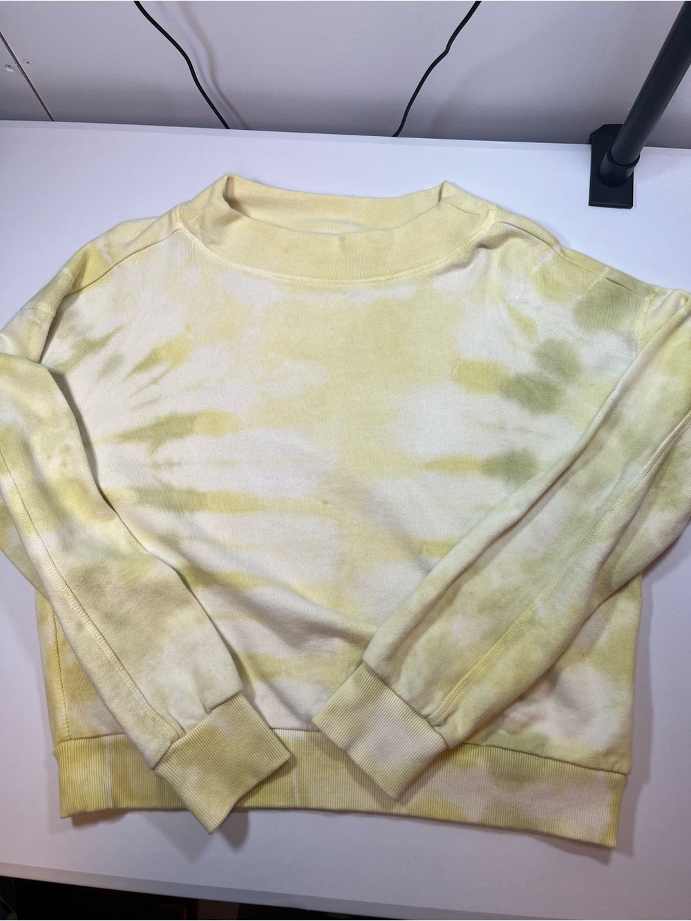 Pilcro by Anthropologie Yellow Tie Dye Sweatshirt Pullover